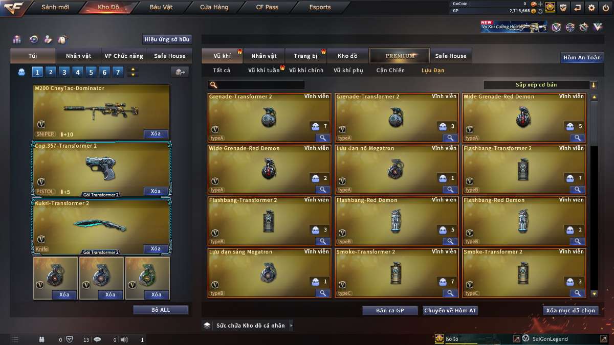 shop acc cf uy tin gia re